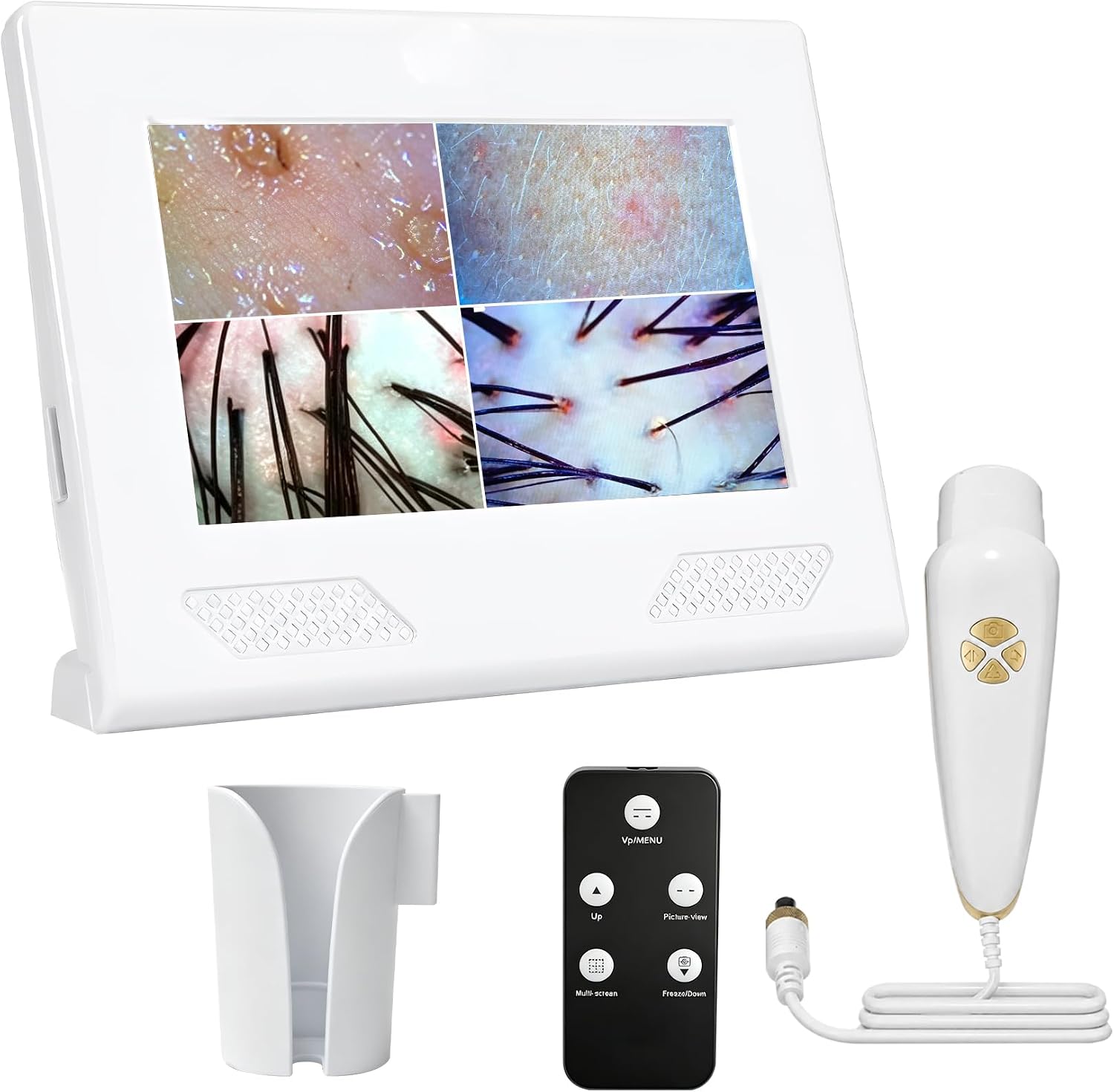 Skin Hair Analyzer, Professional Digital Scalp Analysis Machine with 50x/200x Lenses, Microscope Scanner for Skin Detector (Standard5)